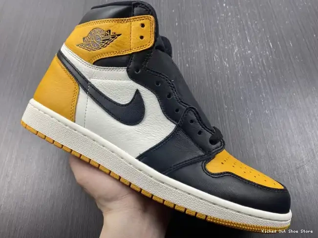 Kick Theory Yellow 555088-711 OG High 1 Air Toe Jordan 0603